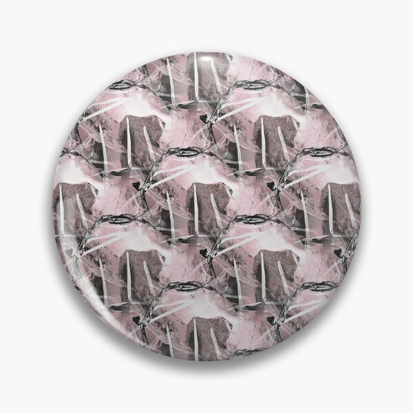 Item preview, Grunge Black Circle Pattern on Light Pink designed and sold by Artistestella.