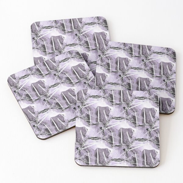 Item preview, Grunge Black Circle Pattern on Light Mauve designed and sold by Artistestella.