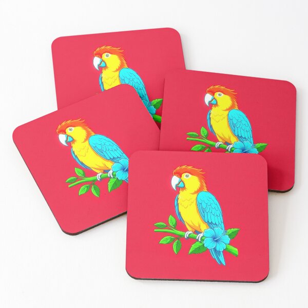Item preview, Tropical Parrot On Red designed and sold by Lasofficial.