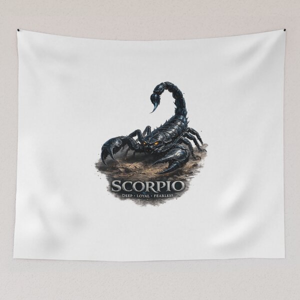 Item preview, Scorpio Zodiac Scorpion Art – Dark Astrology Print designed and sold by Classic Chaos Creations.