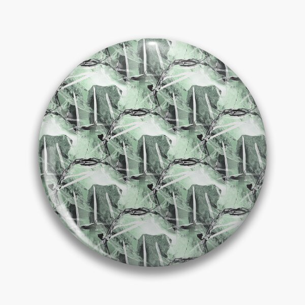 Item preview, Grunge Black Circle Pattern on Light Green designed and sold by Artistestella.