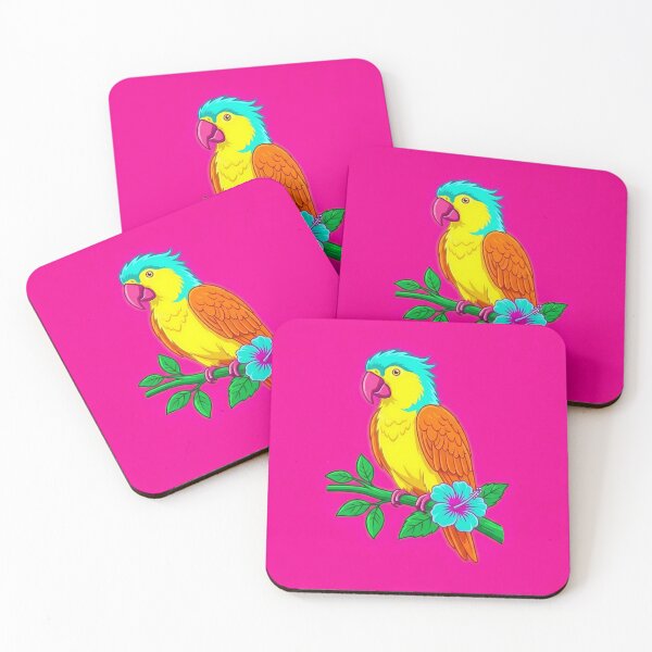 Item preview, Tropical Parrot On Bright Pink designed and sold by Lasofficial.