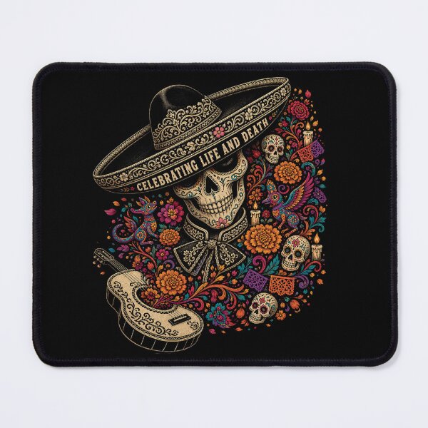 Item preview, Charro Sugar Skull - Day of the Dead designed and sold by Nacho Average Designs.