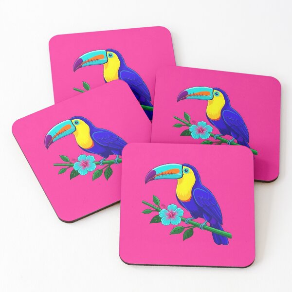 Item preview, Tropical Toucan On Bright Pink designed and sold by Lasofficial.