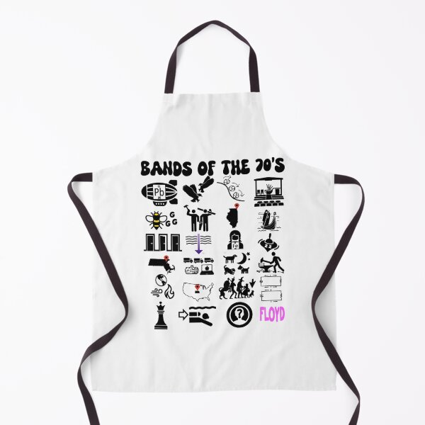 Item preview, funny nerdy iconic rock bands of the 70s black text designed and sold by JuanGabriel0.