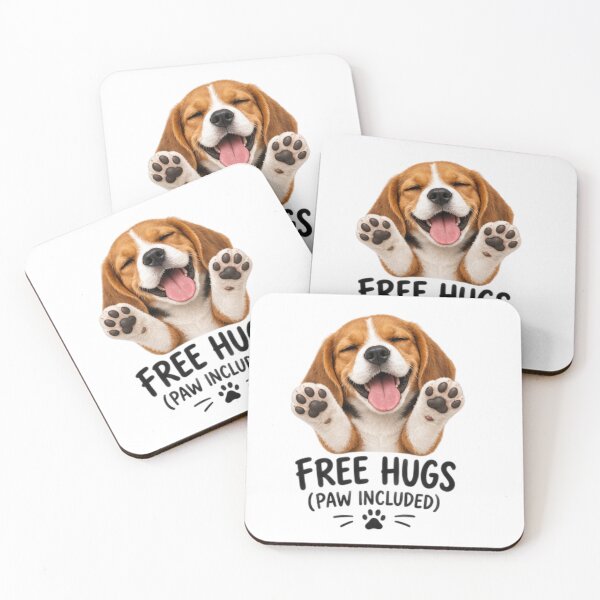 Item preview, Cute Beagle Puppy Free Hugs Paw Included designed and sold by MegzDesign.