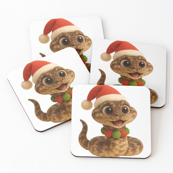 Item preview, Puff Adder Snake Christmas designed and sold by Sillytoe.
