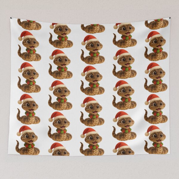 Item preview, Puff Adder Snake Christmas designed and sold by Sillytoe.