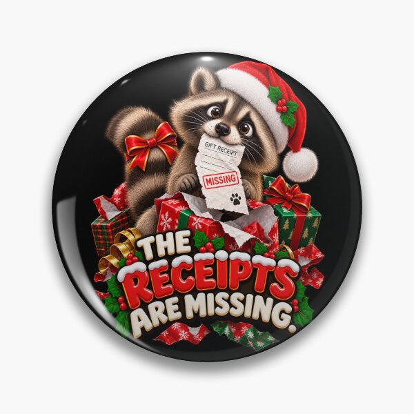 Item preview, Christmas Raccoon The Receipts Are Missing Funny Holiday designed and sold by StaticEmpire.