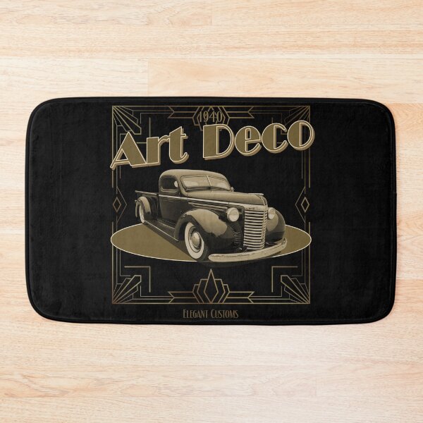 Item preview, 1940 Truck Chopped Art Deco with text Lowrider, Kustom, Hot Rod, Muscle Car designed and sold by Elegant Customs.