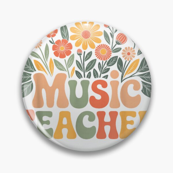 Item preview, Vintage Wildflowers Retro Floral Music Teacher T-Shirt designed and sold by Badriiiii.