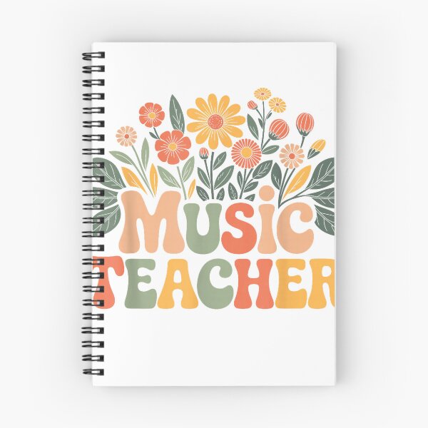 Item preview, Vintage Wildflowers Retro Floral Music Teacher T-Shirt designed and sold by Badriiiii.