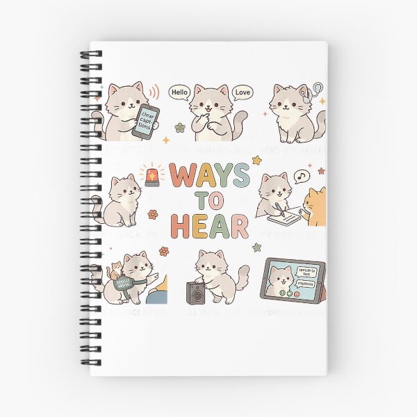 Item preview, Ways to Hear Cute Cat ASL Teacher Deaf Culture ASL Awareness T-Shirt designed and sold by gidget-gadget.