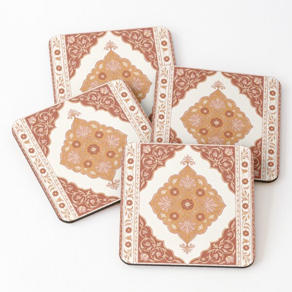 Item preview, Vintage Terracotta Boho Floral Medallion designed and sold by arteresting-art.