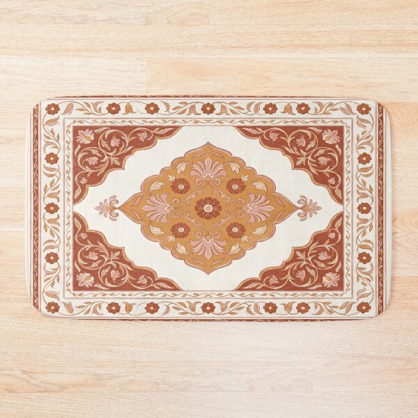 Item preview, Vintage Terracotta Boho Floral Medallion designed and sold by arteresting-art.