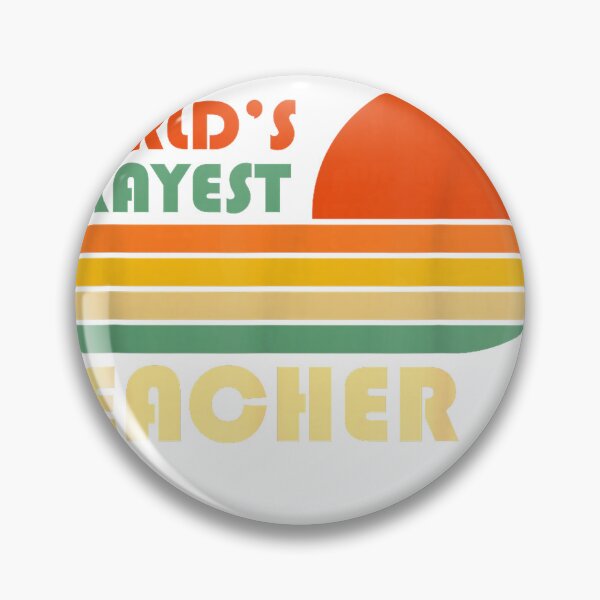 Item preview, World's Okayest Teacher - Retro Vintage Funny Teacher T-Shirt designed and sold by Magoya Store ⭐⭐⭐⭐⭐.