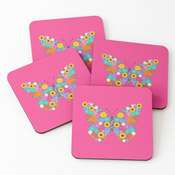 Item preview, Hot Pink Floral Butterfly Design designed and sold by Lasofficial.