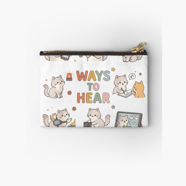 Item preview, Ways to Hear Cute Cat ASL Teacher Deaf Culture ASL Awareness T-Shirt designed and sold by gidget-gadget.