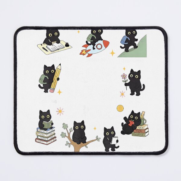 Item preview, Welcome Back to School Cute Black Cat Motivational Teacher T-Shirt designed and sold by Badriiiii.