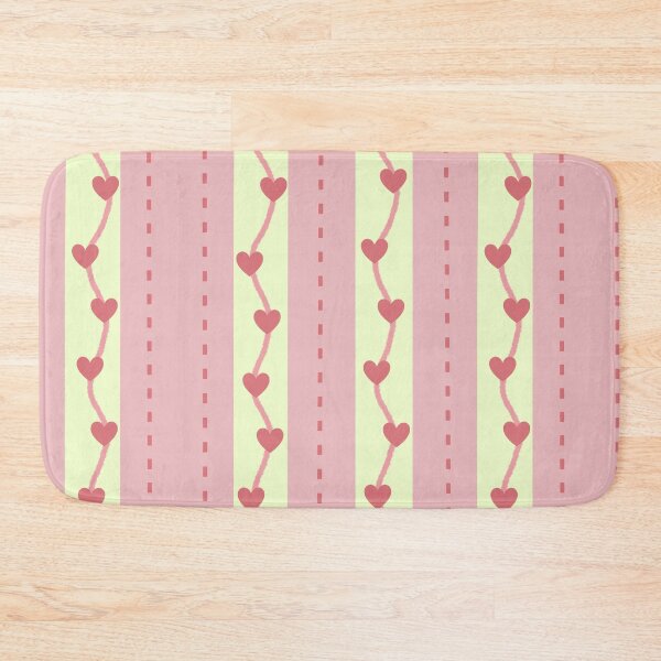 Item preview, Cute Pink Vertical Stripes and Wavy Heart Seamless Pattern Background designed and sold by Manyart13031992.