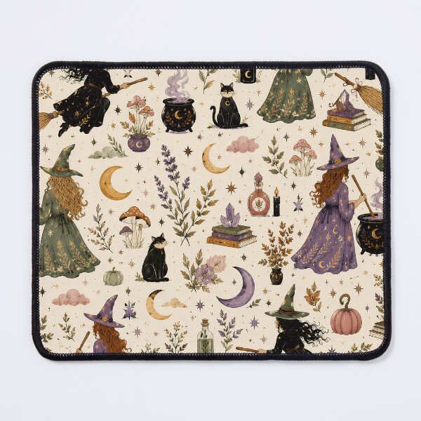 Item preview, Halloween witch pattern designed and sold by Sandy Beach Decor.