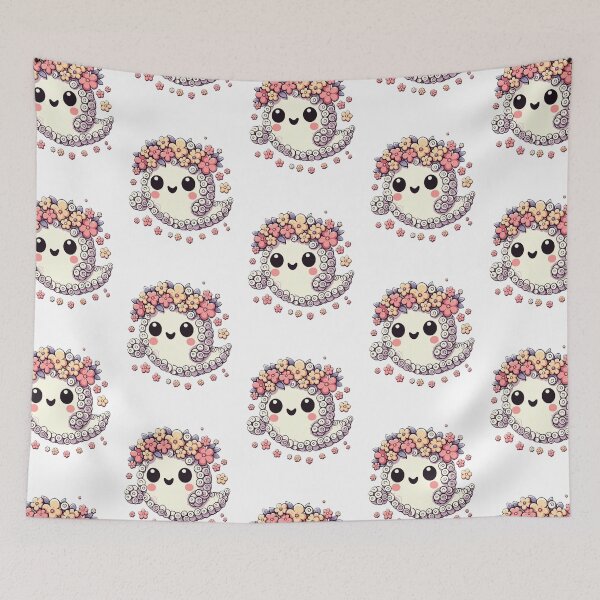 Item preview, Cute Floral Halloween Ghost designed and sold by Byou22.