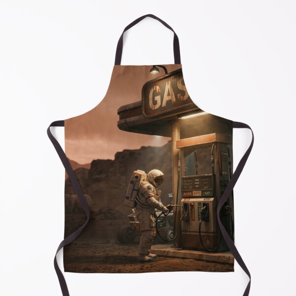 Item preview, Martian gas station: an astronaut refueling his rover on Mars designed and sold by Archive Studio.