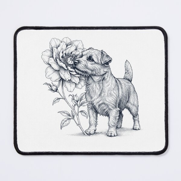 Item preview, Norwich Terrier Smell Flower Dog Lover designed and sold by dian-rody-crest.