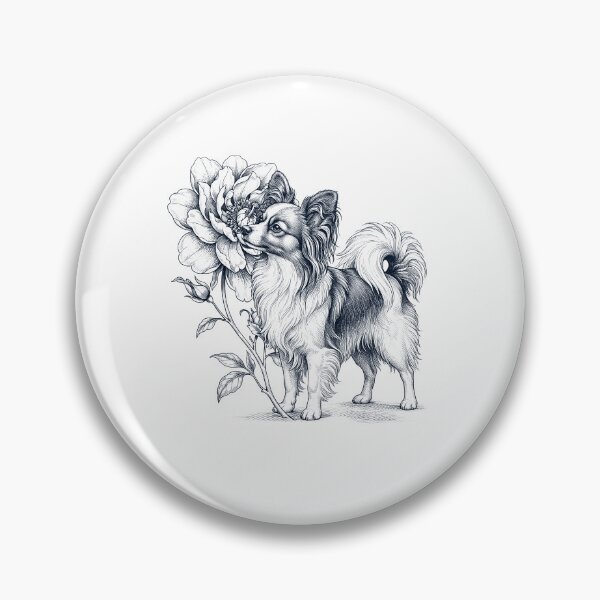 Aperçu de l'œuvre Papillon Smell Flower Dog Lover créée et vendue par dian-rody-crest.
