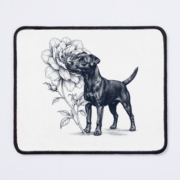 Item preview, Patterdale Terrier Smell Flower Dog Lover designed and sold by dian-rody-crest.