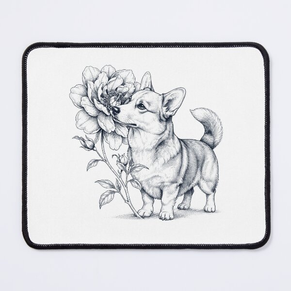 Item preview, Pembroke Welsh Corgi Smell Flower Dog Lover designed and sold by dian-rody-crest.