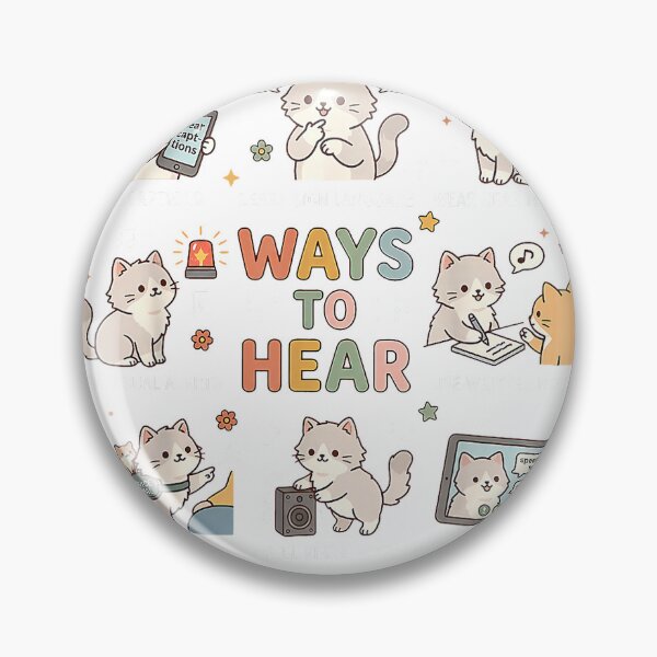 Item preview, Ways to Hear Cute Cat ASL Teacher Deaf Culture ASL Awareness T-Shirt designed and sold by gidget-gadget.