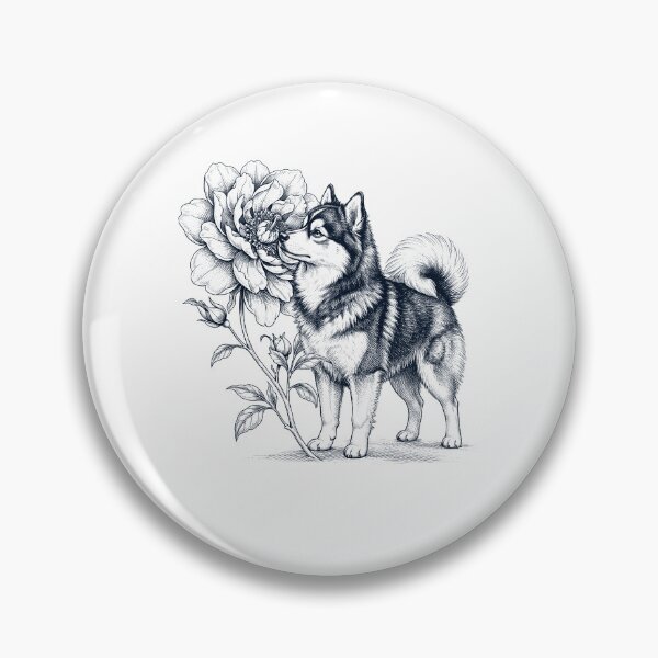 Item preview, Pomsky Smell Flower Dog Lover designed and sold by dian-rody-crest.