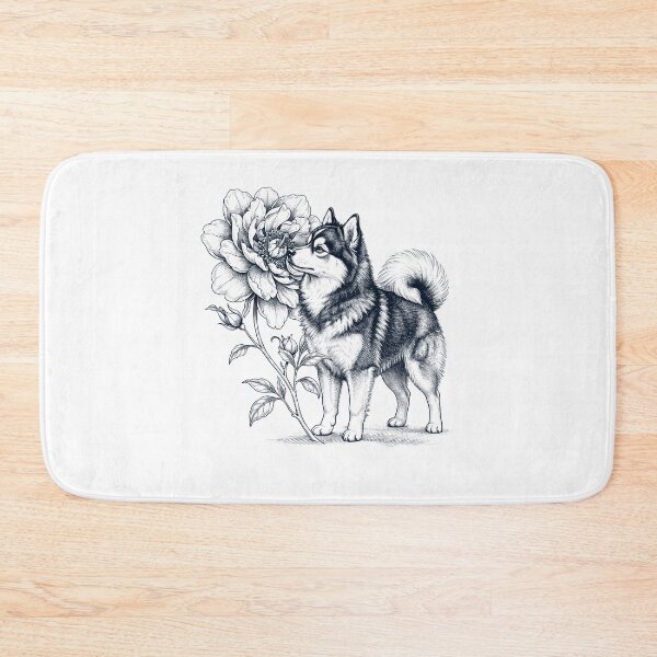 Item preview, Pomsky Smell Flower Dog Lover designed and sold by dian-rody-crest.