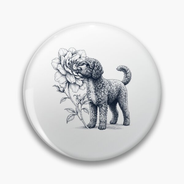 Item preview, Portuguese Water Dog Smell Flower Dog Lover designed and sold by dian-rody-crest.