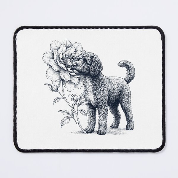 Item preview, Portuguese Water Dog Smell Flower Dog Lover designed and sold by dian-rody-crest.