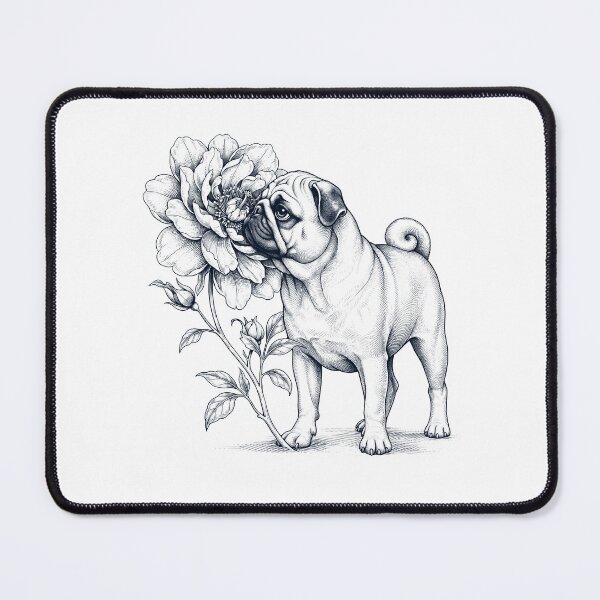 Item preview, Pug Smell Flower Dog Lover designed and sold by dian-rody-crest.