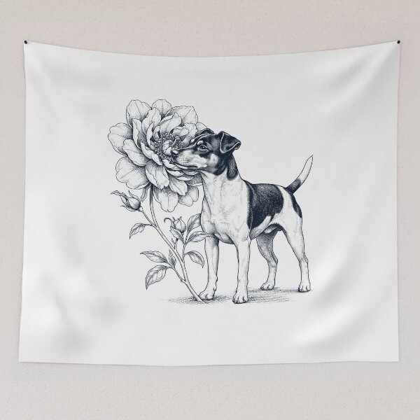 Item preview, Rat Terrier Smell Flower Dog Lover designed and sold by dian-rody-crest.
