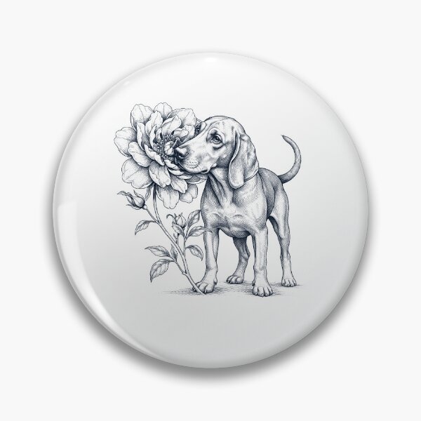 Item preview, Redbone Coonhound Smell Flower Dog Lover designed and sold by dian-rody-crest.