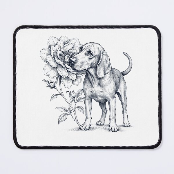 Item preview, Redbone Coonhound Smell Flower Dog Lover designed and sold by dian-rody-crest.