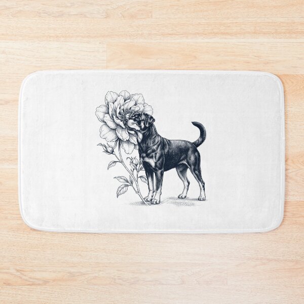 Item preview, Rottweiler Smell Flower Dog Lover designed and sold by dian-rody-crest.
