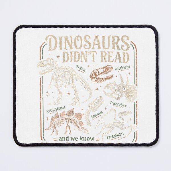 Item preview, Women's Dinosaurs Didn’t Read Funny Vintage V-Neck T-Shirt designed and sold by Badriiiii.