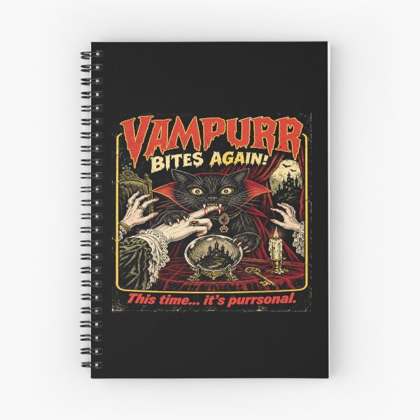 Item preview, Vampurr Gothic Horror Cat Lovers designed and sold by POD DYNASTY | Original Print On Demand T-Shirt Graphics.