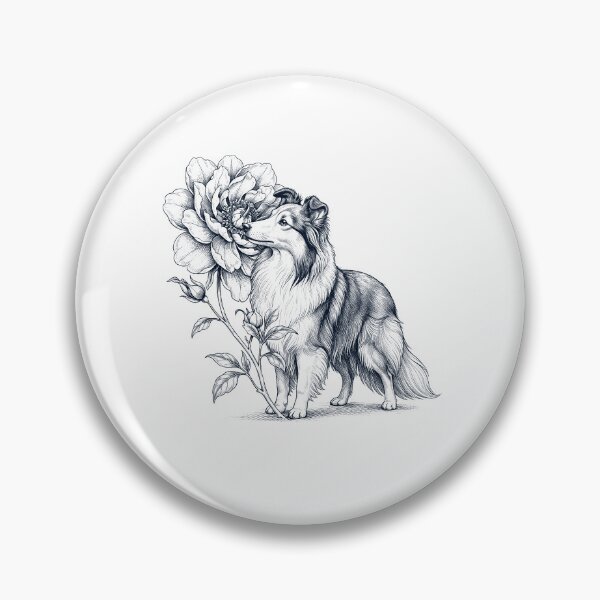 Item preview, Shetland Sheepdog Smell Flower Dog Lover designed and sold by dian-rody-crest.