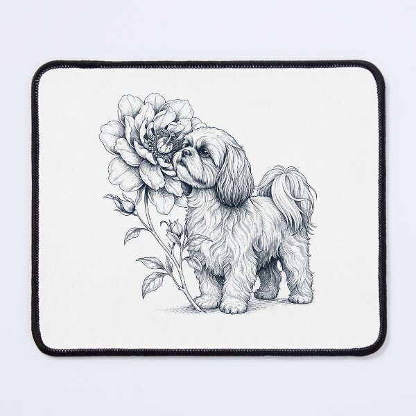 Item preview, Shih Tzu Smell Flower Dog Lover designed and sold by dian-rody-crest.