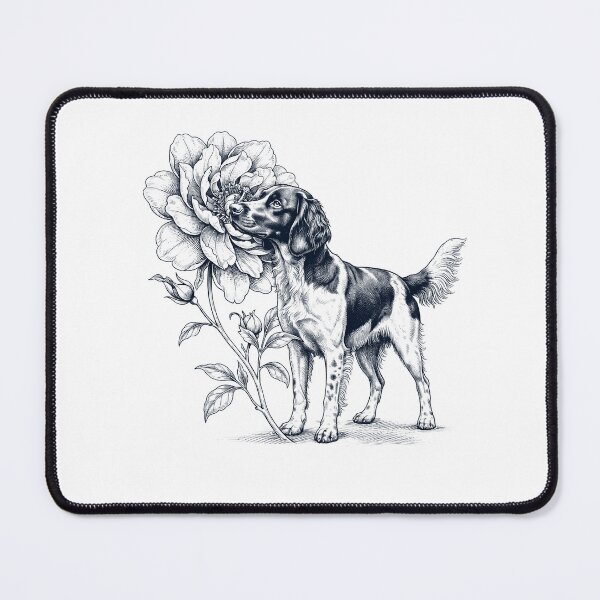Item preview, Small Munsterlander Pointer Smell Flower Dog Lover designed and sold by dian-rody-crest.
