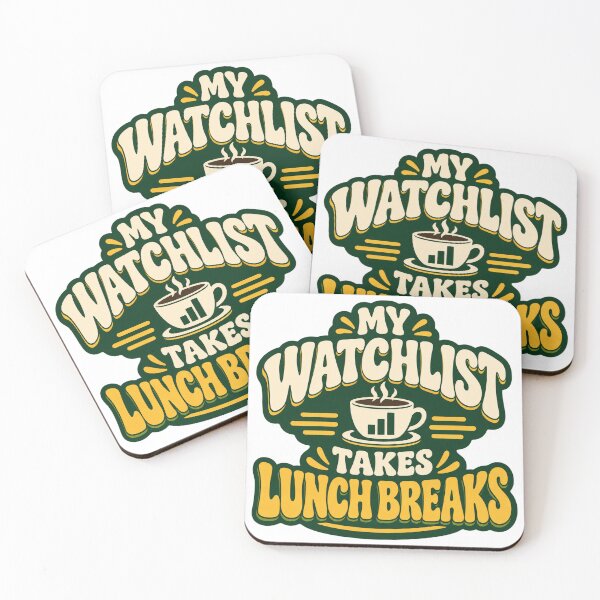 Item preview, My Watchlist Takes Lunch Breaks Retro Cafe Art designed and sold by Bikivuno.