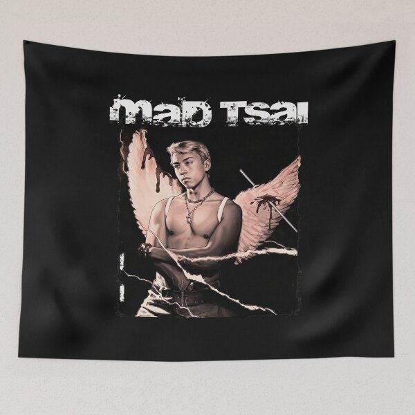 Item preview, Mab Tsai Angel Wings Distressed Portrait designed and sold by MichaelBankston.