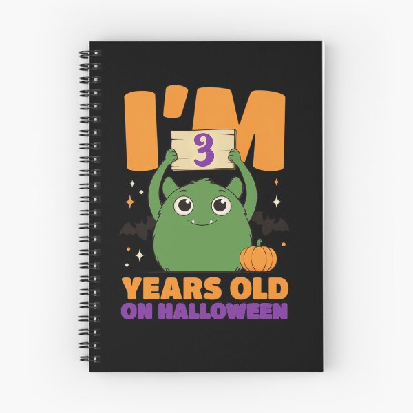 Item preview, Halloween Birthday Age 3 with Cute Monster designed and sold by Greenbaby.
