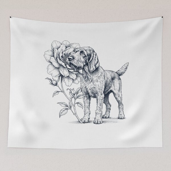 Item preview, Spinone Italiano Smell Flower Dog Lover designed and sold by dian-rody-crest.